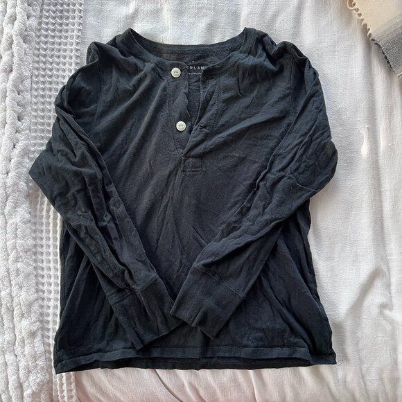 Everlane Recotton Henley Top - Picture 2 of 5